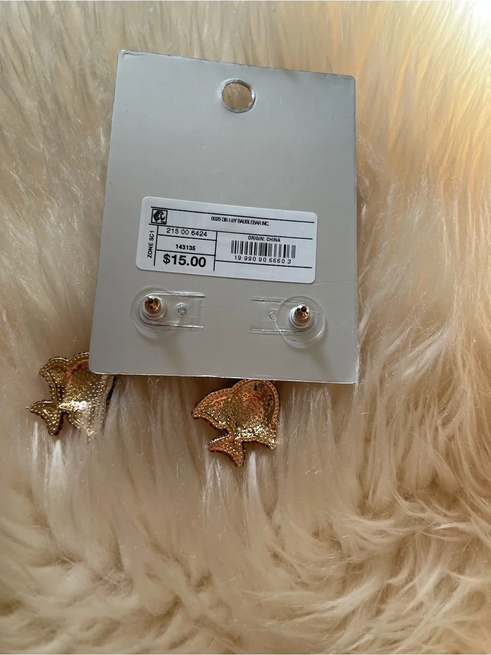 New SUGARFIX by BaubleBar Catch of the Day Crystal Fish Drop Earrings